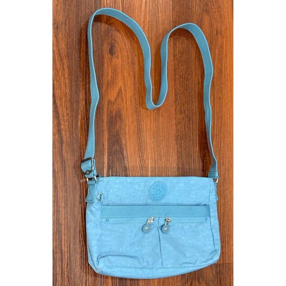 Kipling Live Light KI3389 Angie‎ Crossbody Bag Purse Light Blue